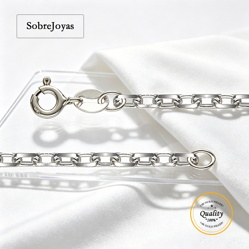 Jewelry Making Dc - Цепочка-кабель из стерлингового серебра 925 пробы,