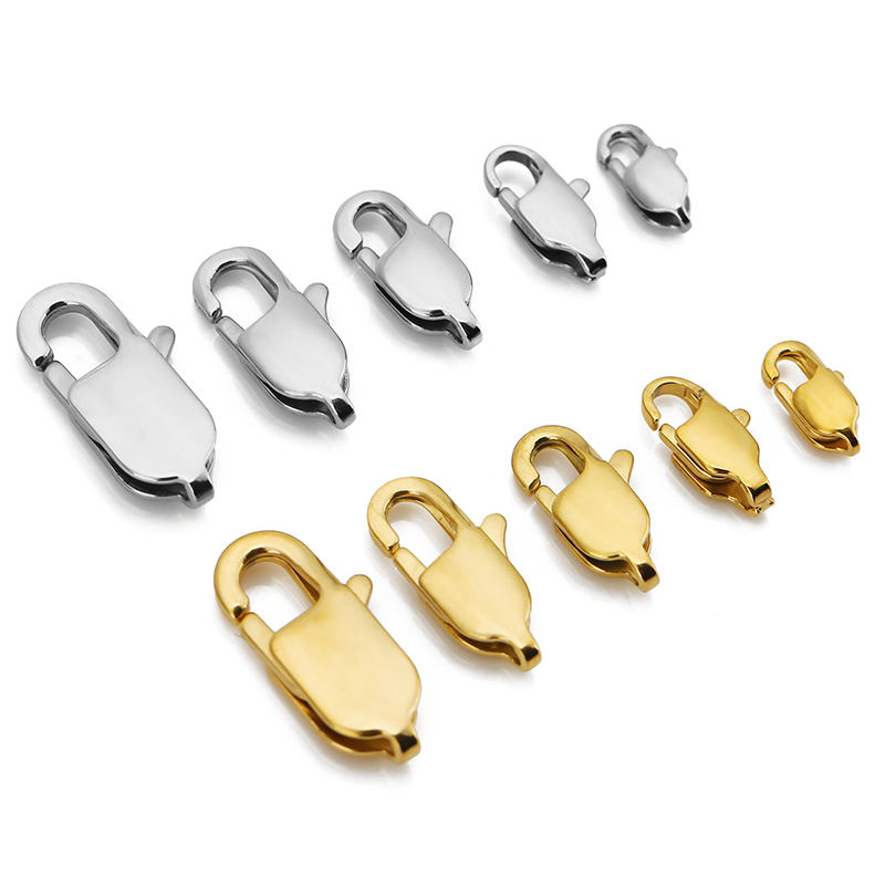 10 шт., высококачественные зол – обзор и цена Lobster Clasp Silver